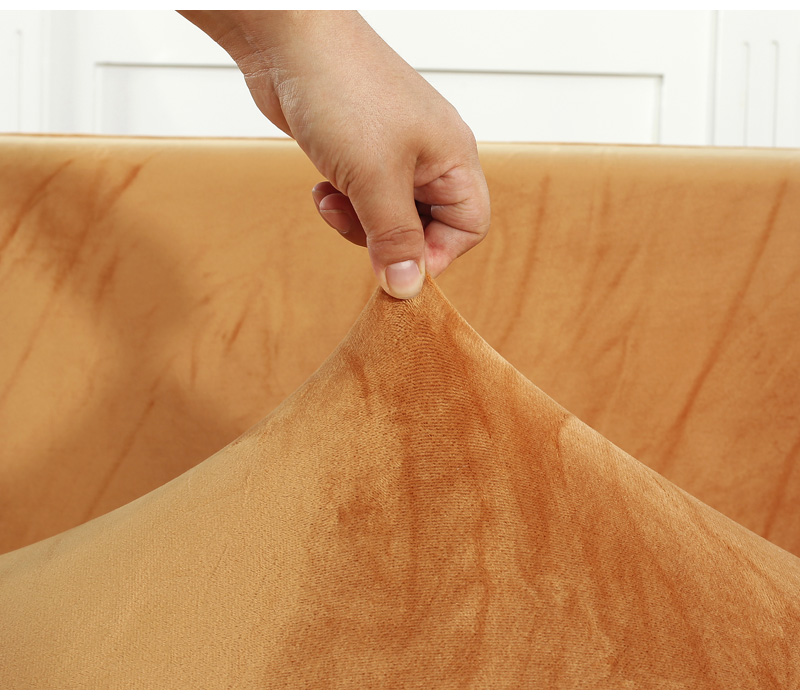 Plush Sofa Cover Velvet Elastic Leather Corner Sectional For Living Room Couch Covers Set Armchair Cover L Shape Seat Slipcovers