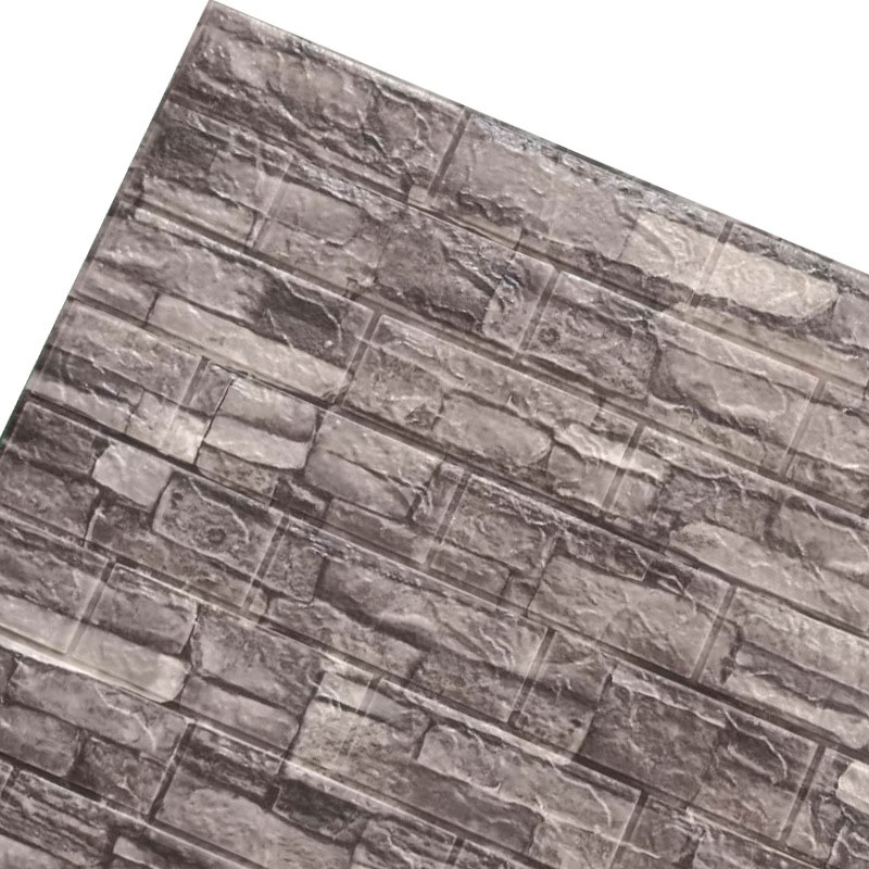 3D Three-dimensional Wall Sticker 35*38cm Living Room TV Background Wall Sticker Self-adhesive Brick Pattern Wallpaper