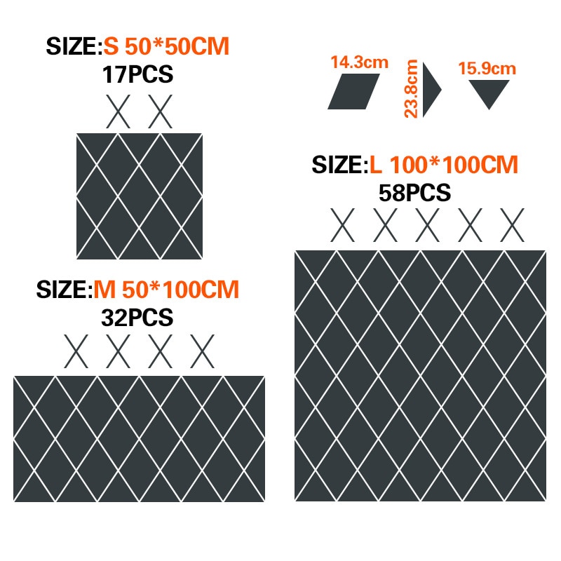 Diamonds 3D Mirror Stickers Acrylic Triangles Self-adhesive DIY Wall Mirror Stickers for Living Room Home Art Decor 17/32/58pcs Diamonds 3D Mirror Stickers Acrylic Triangles Self-adhesive DIY Wall Mirror Stickers for Living Room Home Art Decor 17/32/58pcs