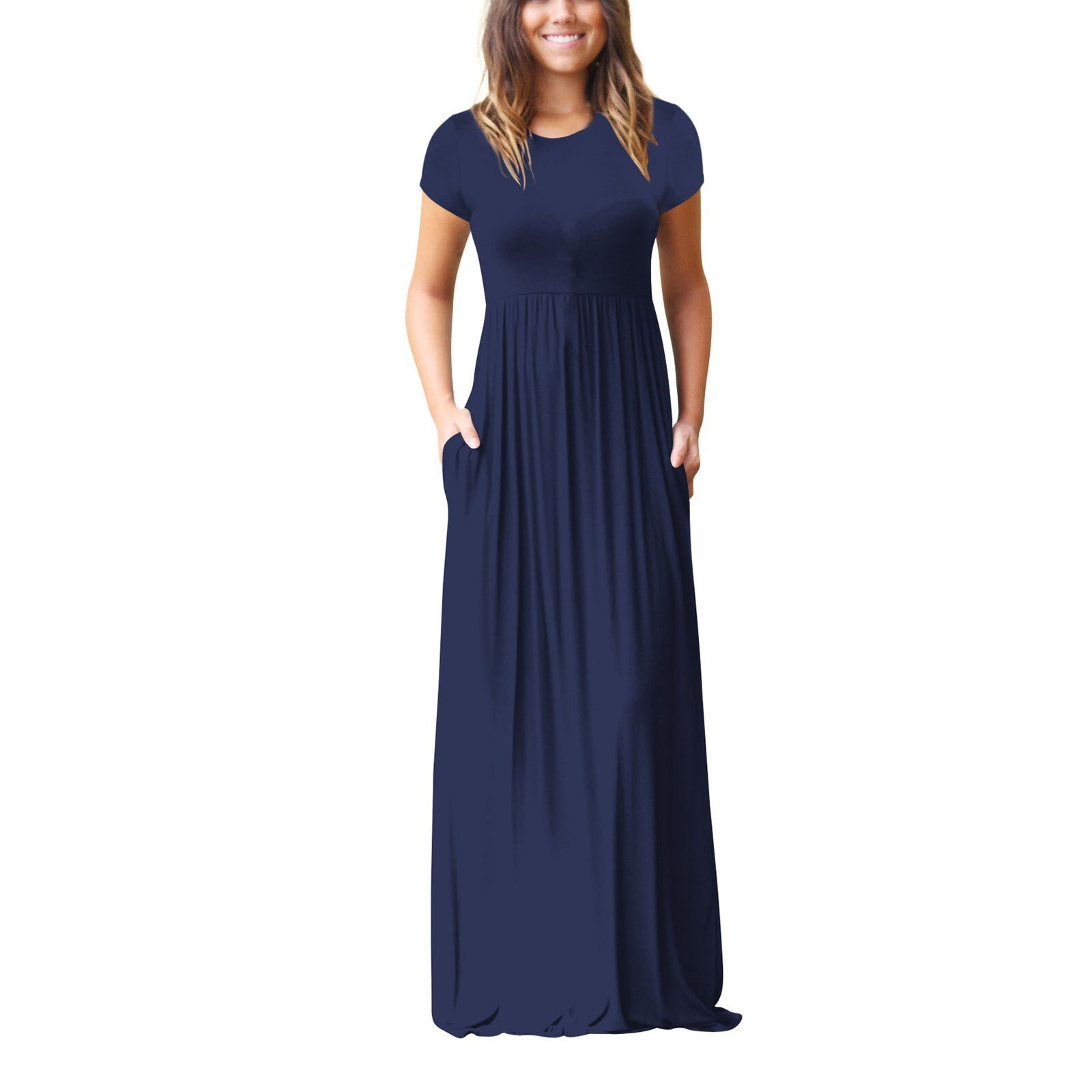Summer Women Solid Pockets Casual Maxi Dress Oversized Ladies Short Sleeve Loose Long Dresses платье рубашка женская 2021 Summer Women Solid Pockets Casual Maxi Dress Oversized Ladies Short Sleeve Loose Long Dresses платье рубашка женская 2021