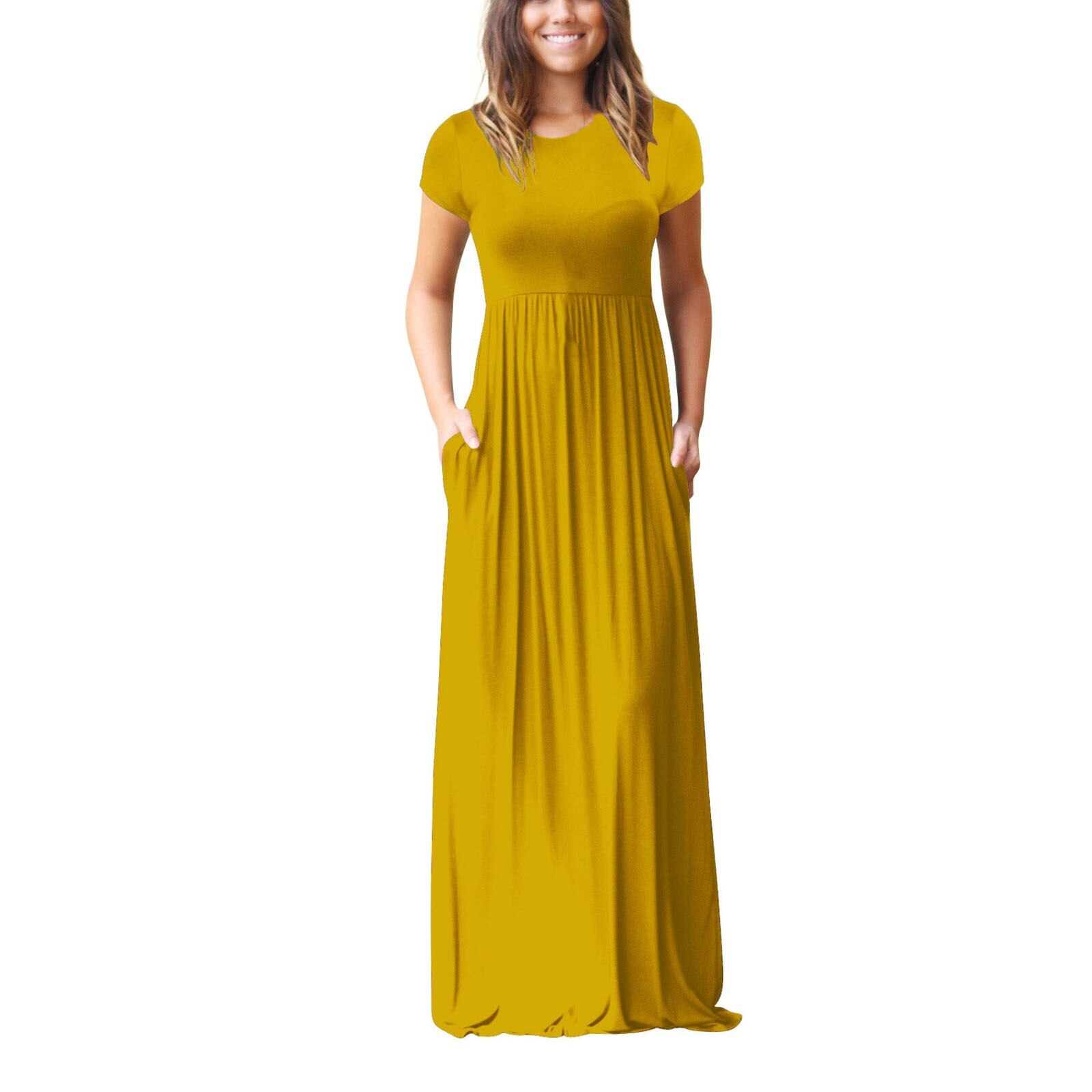 Summer Women Solid Pockets Casual Maxi Dress Oversized Ladies Short Sleeve Loose Long Dresses платье рубашка женская 2021 Summer Women Solid Pockets Casual Maxi Dress Oversized Ladies Short Sleeve Loose Long Dresses платье рубашка женская 2021