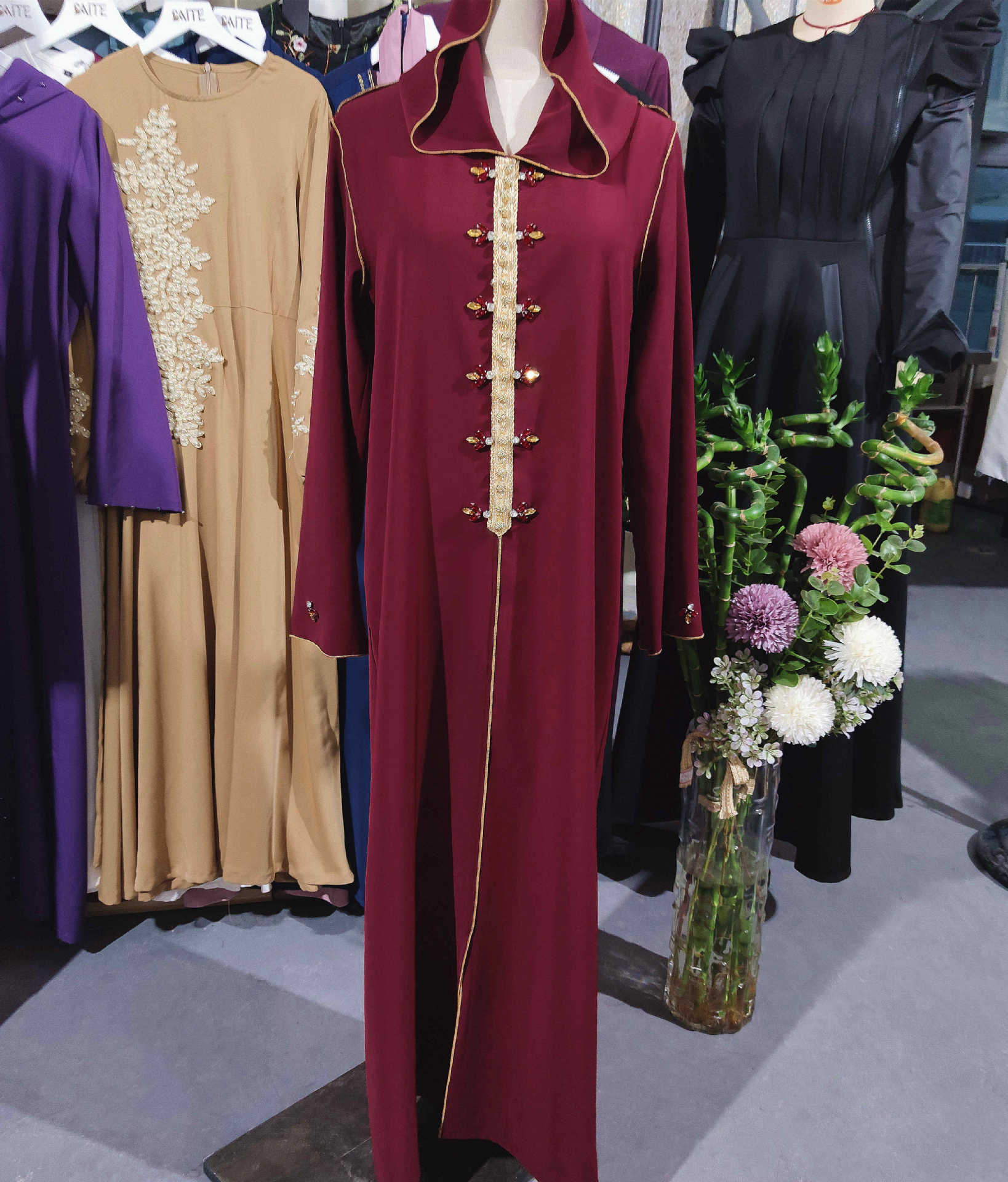 Caftan Marocain Eid Abaya Dubai Moroccan Kaftan Robe Muslim Evening Dress Abayas for Women Mubarak Islam Clothing Djellaba Femme Caftan Marocain Eid Abaya Dubai Moroccan Kaftan Robe Muslim Evening Dress Abayas for Women Mubarak Islam Clothing Djellaba Femme