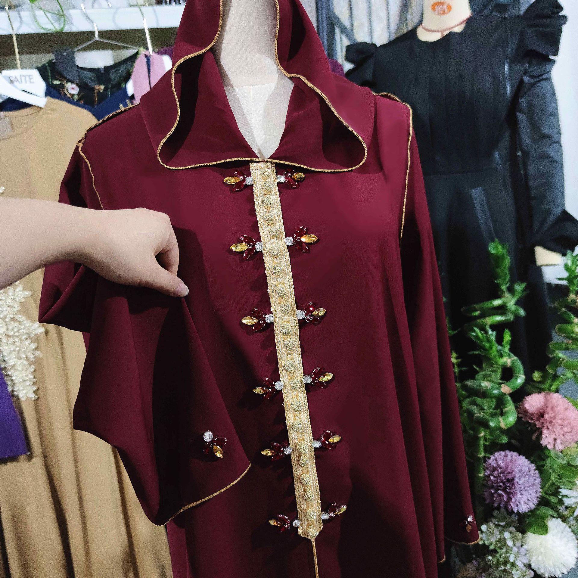 Caftan Marocain Eid Abaya Dubai Moroccan Kaftan Robe Muslim Evening Dress Abayas for Women Mubarak Islam Clothing Djellaba Femme Caftan Marocain Eid Abaya Dubai Moroccan Kaftan Robe Muslim Evening Dress Abayas for Women Mubarak Islam Clothing Djellaba Femme