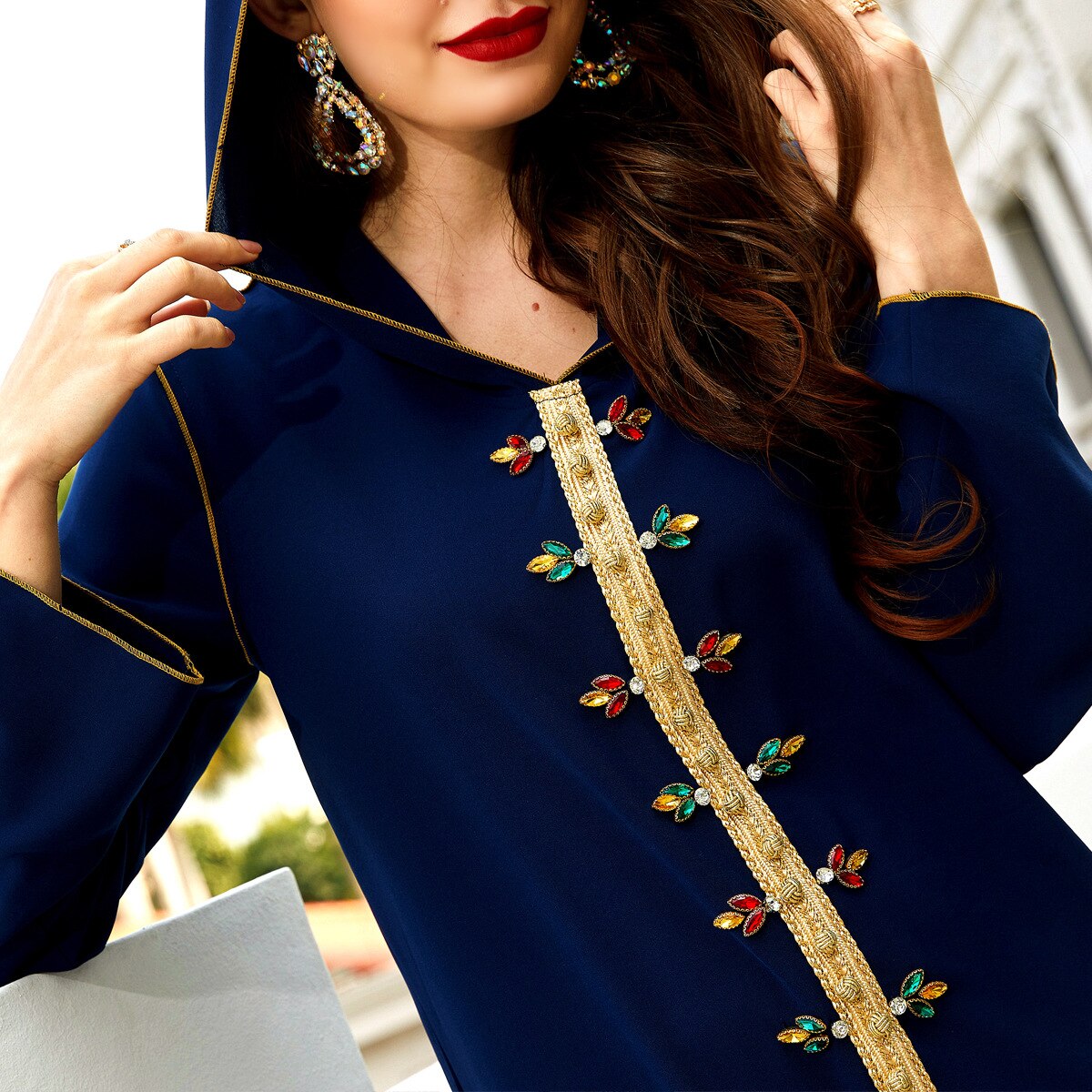 Caftan Marocain Eid Abaya Dubai Moroccan Kaftan Robe Muslim Evening Dress Abayas for Women Mubarak Islam Clothing Djellaba Femme Caftan Marocain Eid Abaya Dubai Moroccan Kaftan Robe Muslim Evening Dress Abayas for Women Mubarak Islam Clothing Djellaba Femme