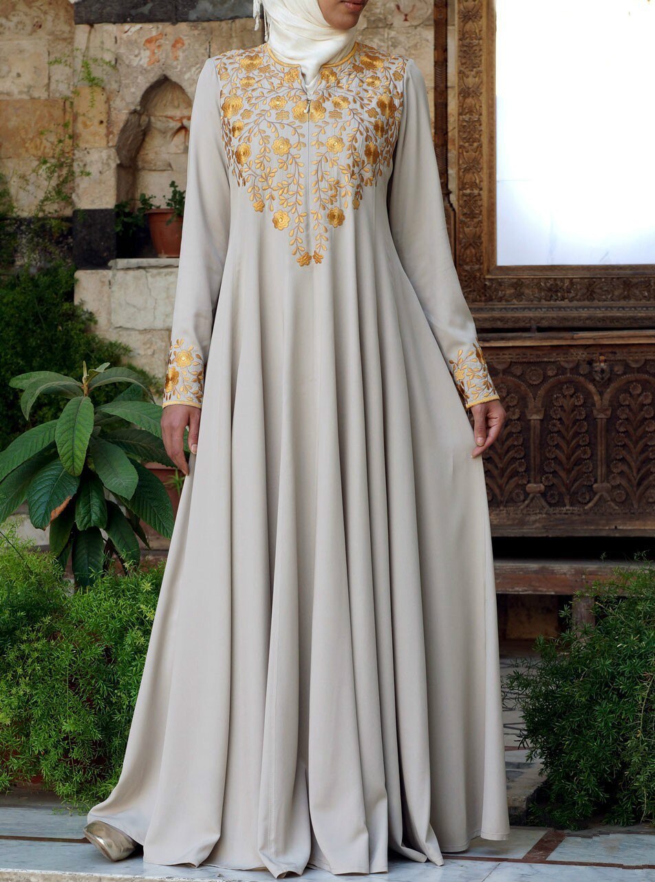 Islamic Clothing Muslim Hijab Dress Women National Wind Embroidered Long Sleeve Dress Robe Big Swing Party Dresses Plus Size 5xl