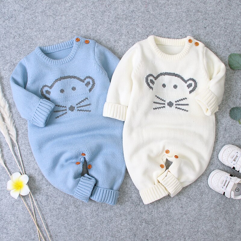 Autumn Cute Infant Baby Knitted Bear Romper Newborn Infant Baby Boy Girl Long Sleeve Rompers Jumpsuit Outfits Clothes Autumn Cute Infant Baby Knitted Bear Romper Newborn Infant Baby Boy Girl Long Sleeve Rompers Jumpsuit Outfits Clothes