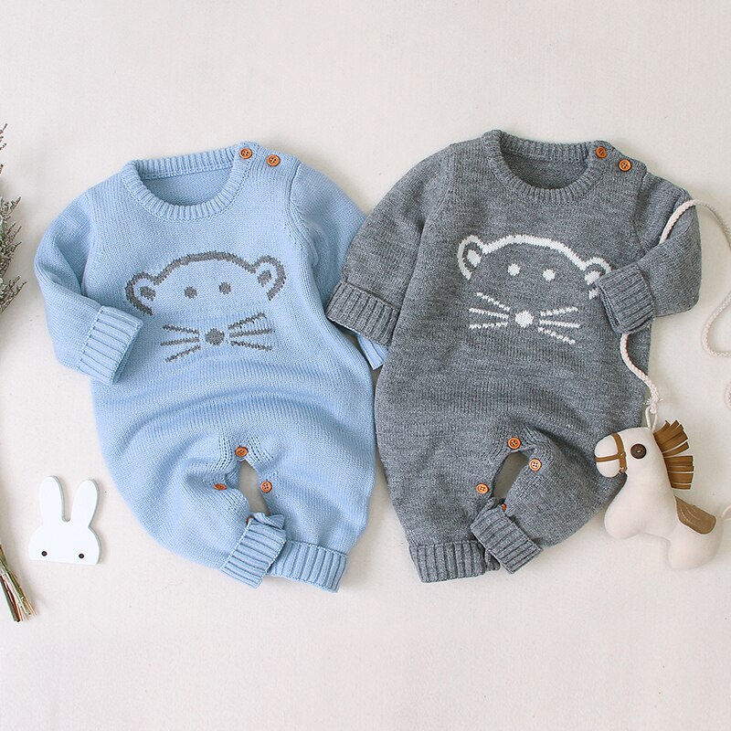 Autumn Cute Infant Baby Knitted Bear Romper Newborn Infant Baby Boy Girl Long Sleeve Rompers Jumpsuit Outfits Clothes Autumn Cute Infant Baby Knitted Bear Romper Newborn Infant Baby Boy Girl Long Sleeve Rompers Jumpsuit Outfits Clothes