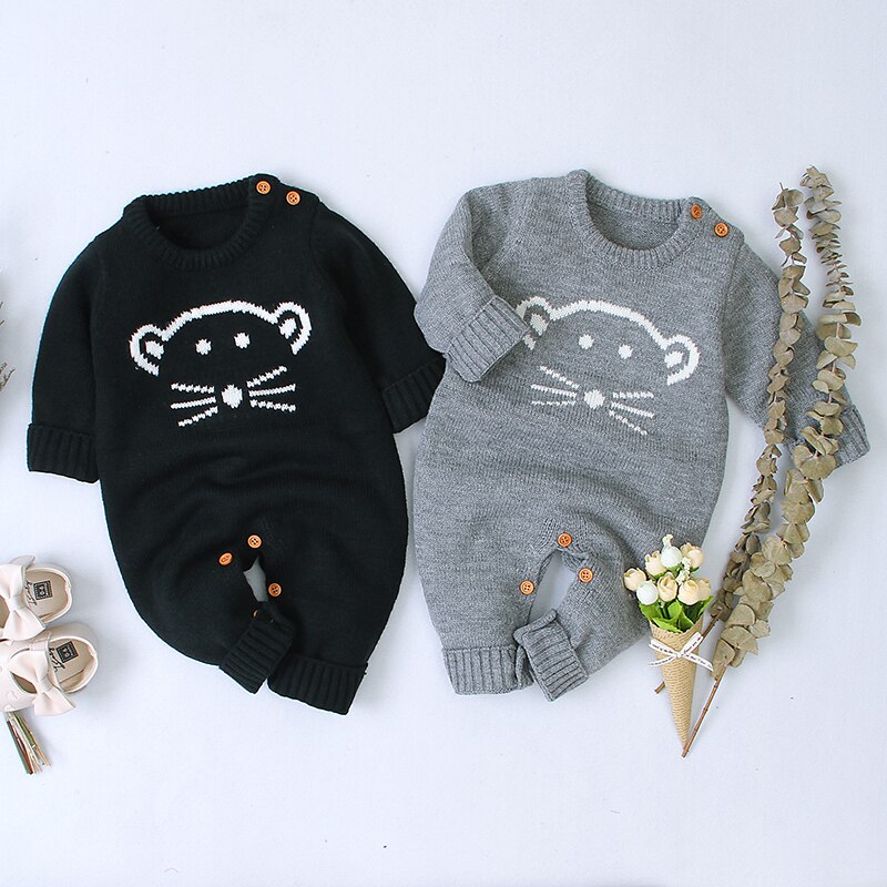 Autumn Cute Infant Baby Knitted Bear Romper Newborn Infant Baby Boy Girl Long Sleeve Rompers Jumpsuit Outfits Clothes Autumn Cute Infant Baby Knitted Bear Romper Newborn Infant Baby Boy Girl Long Sleeve Rompers Jumpsuit Outfits Clothes