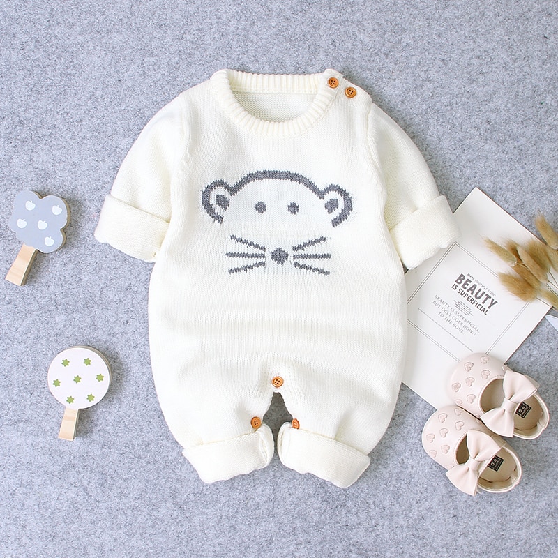 Autumn Cute Infant Baby Knitted Bear Romper Newborn Infant Baby Boy Girl Long Sleeve Rompers Jumpsuit Outfits Clothes Autumn Cute Infant Baby Knitted Bear Romper Newborn Infant Baby Boy Girl Long Sleeve Rompers Jumpsuit Outfits Clothes