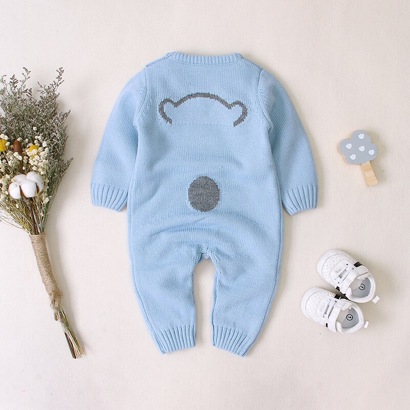 Autumn Cute Infant Baby Knitted Bear Romper Newborn Infant Baby Boy Girl Long Sleeve Rompers Jumpsuit Outfits Clothes Autumn Cute Infant Baby Knitted Bear Romper Newborn Infant Baby Boy Girl Long Sleeve Rompers Jumpsuit Outfits Clothes