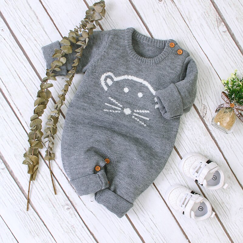 Autumn Cute Infant Baby Knitted Bear Romper Newborn Infant Baby Boy Girl Long Sleeve Rompers Jumpsuit Outfits Clothes Autumn Cute Infant Baby Knitted Bear Romper Newborn Infant Baby Boy Girl Long Sleeve Rompers Jumpsuit Outfits Clothes