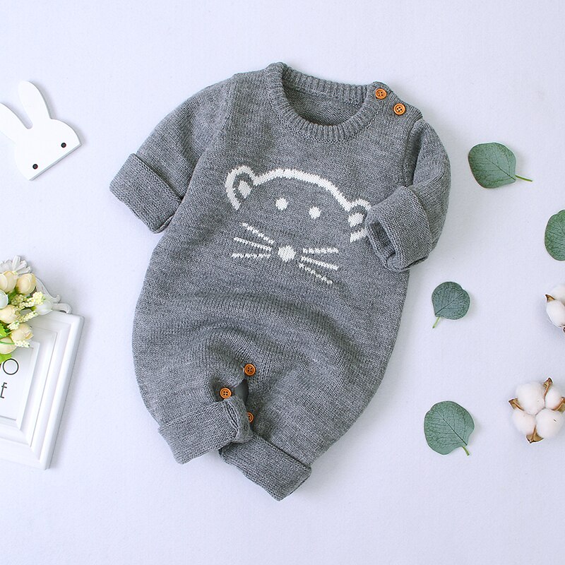 Autumn Cute Infant Baby Knitted Bear Romper Newborn Infant Baby Boy Girl Long Sleeve Rompers Jumpsuit Outfits Clothes Autumn Cute Infant Baby Knitted Bear Romper Newborn Infant Baby Boy Girl Long Sleeve Rompers Jumpsuit Outfits Clothes