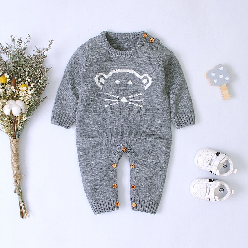 Autumn Cute Infant Baby Knitted Bear Romper Newborn Infant Baby Boy Girl Long Sleeve Rompers Jumpsuit Outfits Clothes Autumn Cute Infant Baby Knitted Bear Romper Newborn Infant Baby Boy Girl Long Sleeve Rompers Jumpsuit Outfits Clothes