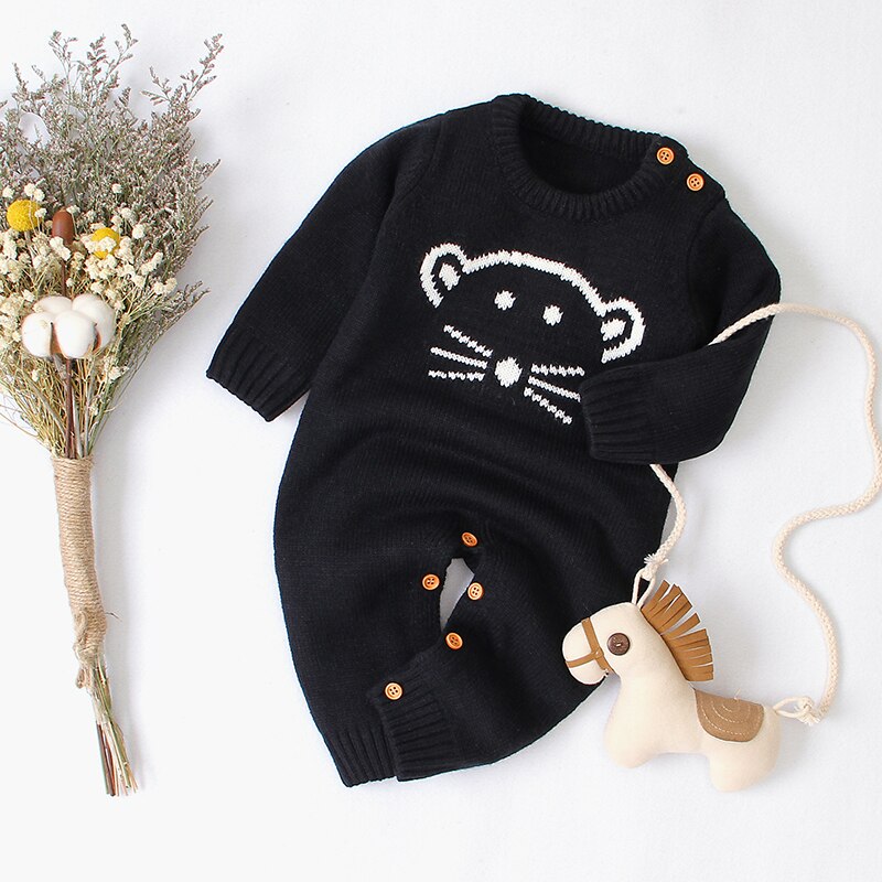 Autumn Cute Infant Baby Knitted Bear Romper Newborn Infant Baby Boy Girl Long Sleeve Rompers Jumpsuit Outfits Clothes Autumn Cute Infant Baby Knitted Bear Romper Newborn Infant Baby Boy Girl Long Sleeve Rompers Jumpsuit Outfits Clothes