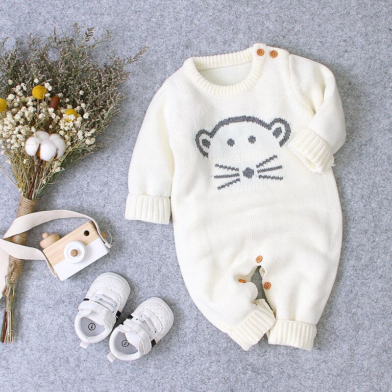 Autumn Cute Infant Baby Knitted Bear Romper Newborn Infant Baby Boy Girl Long Sleeve Rompers Jumpsuit Outfits Clothes Autumn Cute Infant Baby Knitted Bear Romper Newborn Infant Baby Boy Girl Long Sleeve Rompers Jumpsuit Outfits Clothes