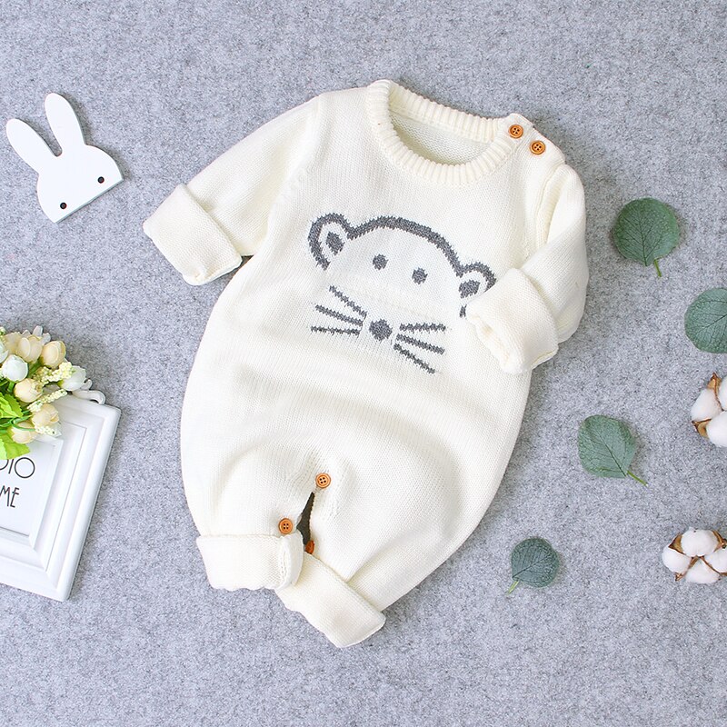 Autumn Cute Infant Baby Knitted Bear Romper Newborn Infant Baby Boy Girl Long Sleeve Rompers Jumpsuit Outfits Clothes Autumn Cute Infant Baby Knitted Bear Romper Newborn Infant Baby Boy Girl Long Sleeve Rompers Jumpsuit Outfits Clothes