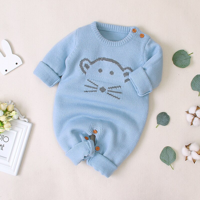 Autumn Cute Infant Baby Knitted Bear Romper Newborn Infant Baby Boy Girl Long Sleeve Rompers Jumpsuit Outfits Clothes Autumn Cute Infant Baby Knitted Bear Romper Newborn Infant Baby Boy Girl Long Sleeve Rompers Jumpsuit Outfits Clothes