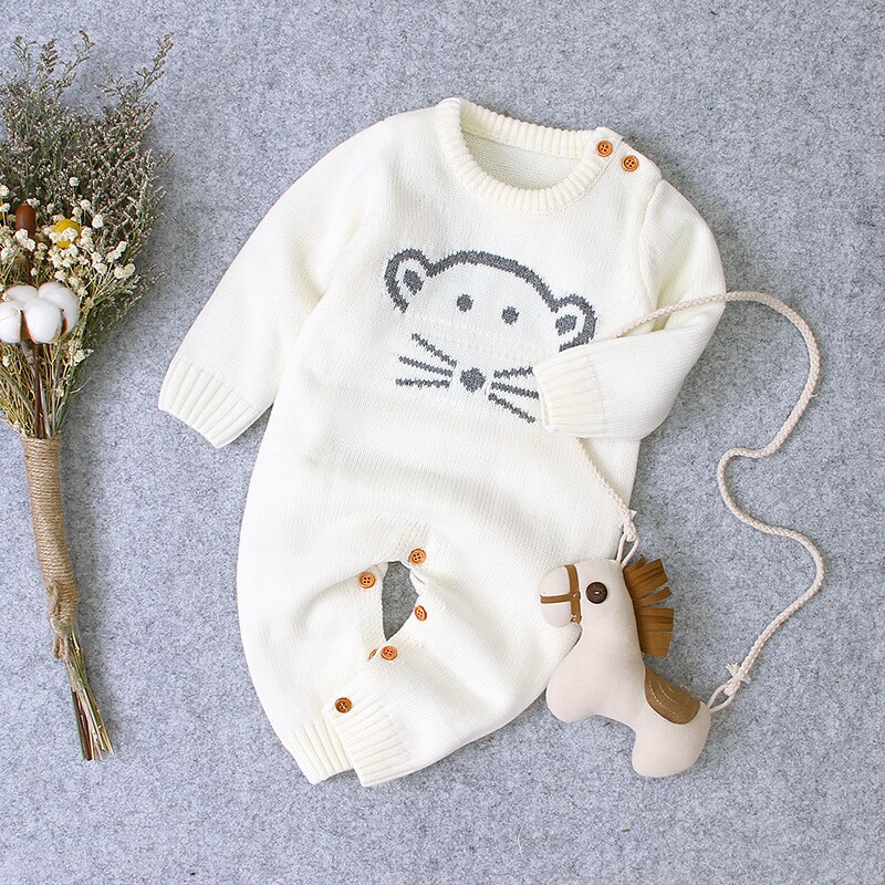 Autumn Cute Infant Baby Knitted Bear Romper Newborn Infant Baby Boy Girl Long Sleeve Rompers Jumpsuit Outfits Clothes Autumn Cute Infant Baby Knitted Bear Romper Newborn Infant Baby Boy Girl Long Sleeve Rompers Jumpsuit Outfits Clothes
