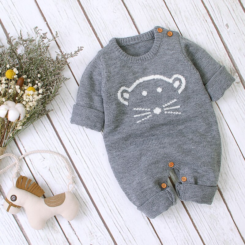 Autumn Cute Infant Baby Knitted Bear Romper Newborn Infant Baby Boy Girl Long Sleeve Rompers Jumpsuit Outfits Clothes Autumn Cute Infant Baby Knitted Bear Romper Newborn Infant Baby Boy Girl Long Sleeve Rompers Jumpsuit Outfits Clothes