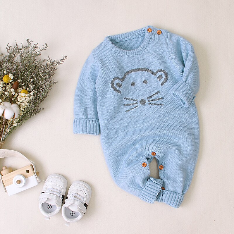 Autumn Cute Infant Baby Knitted Bear Romper Newborn Infant Baby Boy Girl Long Sleeve Rompers Jumpsuit Outfits Clothes Autumn Cute Infant Baby Knitted Bear Romper Newborn Infant Baby Boy Girl Long Sleeve Rompers Jumpsuit Outfits Clothes