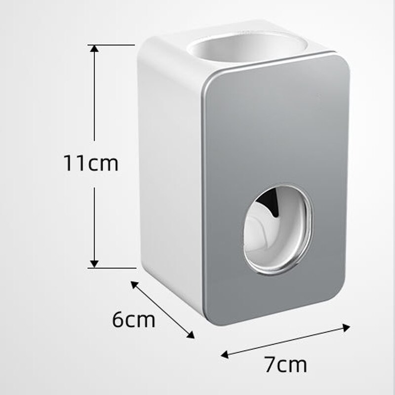 Automatic Toothpaste Dispenser Dust-proof Toothbrush Holder Wall Mount Stand Bathroom Accessories Set Toothpaste Squeezer Automatic Toothpaste Dispenser Dust-proof Toothbrush Holder Wall Mount Stand Bathroom Accessories Set Toothpaste Squeezer