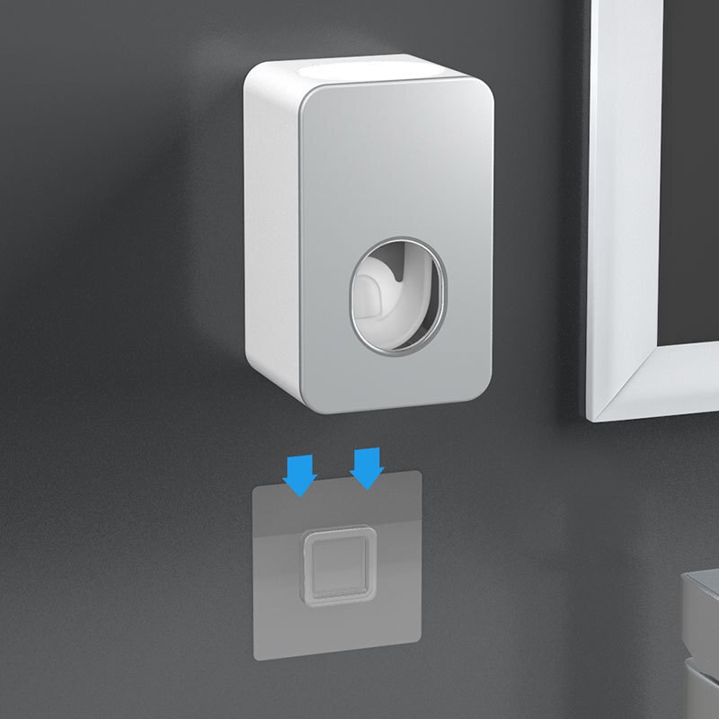 Automatic Toothpaste Dispenser Dust-proof Toothbrush Holder Wall Mount Stand Bathroom Accessories Set Toothpaste Squeezer Automatic Toothpaste Dispenser Dust-proof Toothbrush Holder Wall Mount Stand Bathroom Accessories Set Toothpaste Squeezer