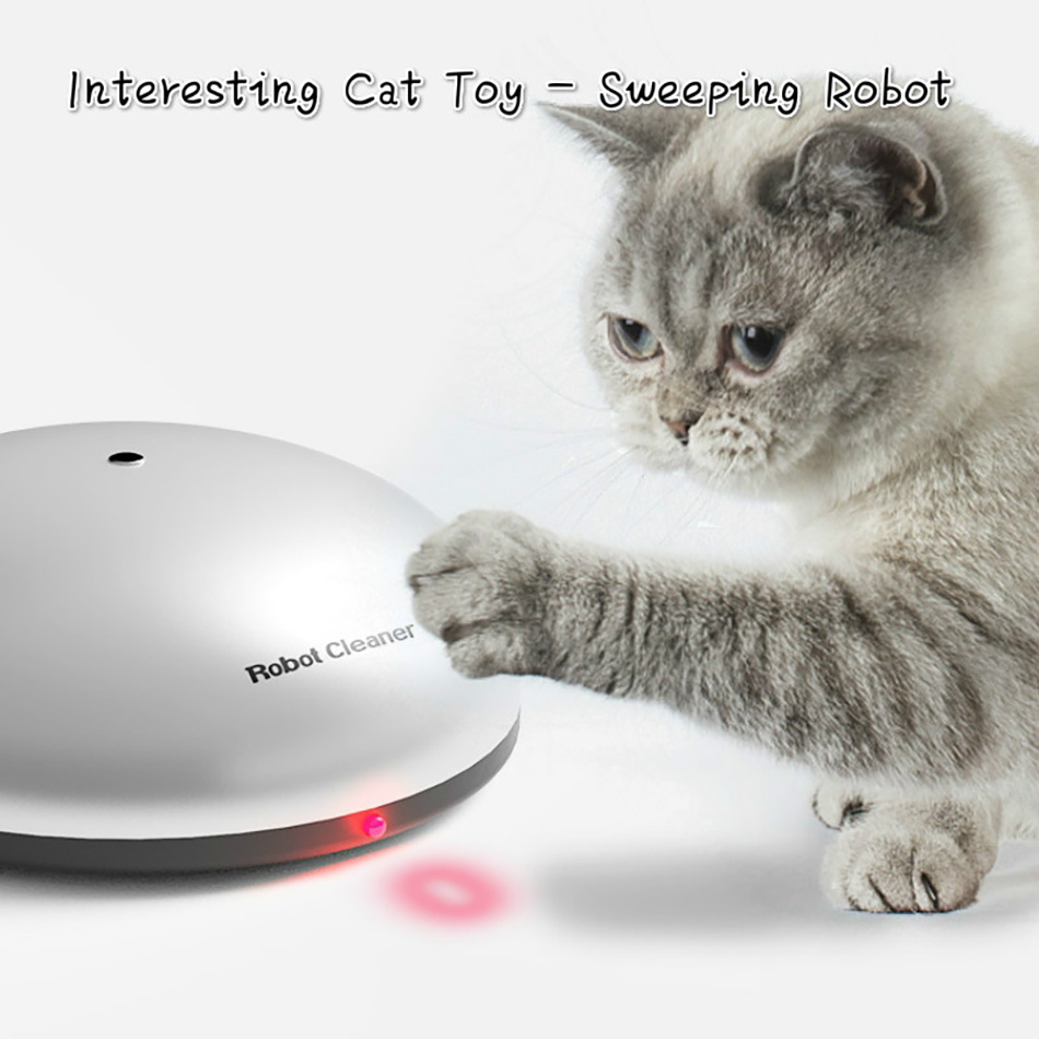 Electric Smart Cat Toy Interactive Sweeping Robot Play Toy For Kitten Cat Laser Pointer Teaser Game Pet Toy Automatic Rotate Electric Smart Cat Toy Interactive Sweeping Robot Play Toy For Kitten Cat Laser Pointer Teaser Game Pet Toy Automatic Rotate