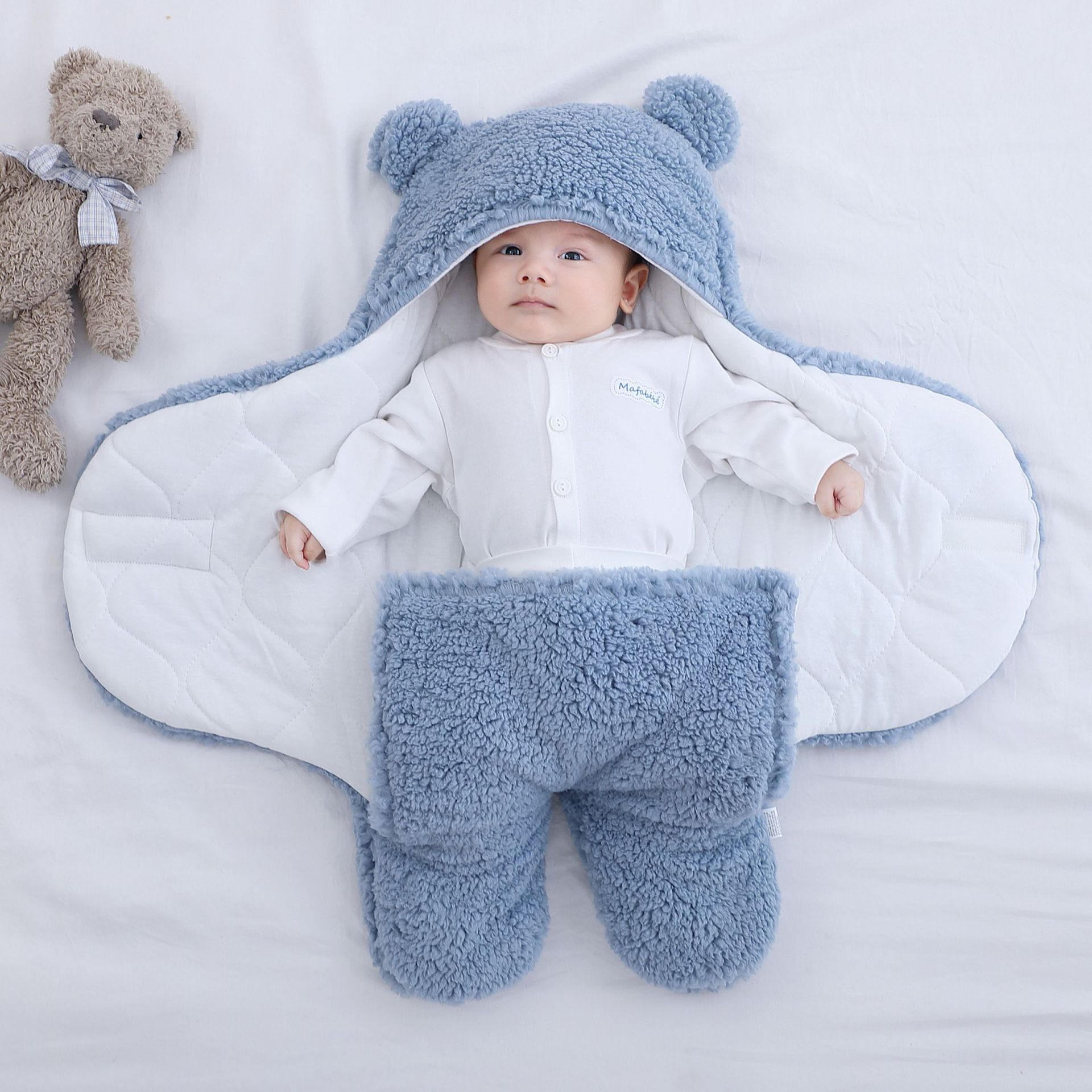 Baby Sleeping Bag Ultra-Soft Fluffy Fleece Newborn Receiving Blanket Infant Boys Girls Clothes Sleep Nursery Wrap Swaddle Baby Sleeping Bag Ultra-Soft Fluffy Fleece Newborn Receiving Blanket Infant Boys Girls Clothes Sleep Nursery Wrap Swaddle