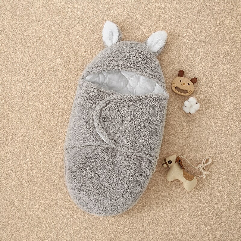 Baby Sleeping Bag Ultra-Soft Fluffy Fleece Newborn Receiving Blanket Infant Boys Girls Clothes Sleep Nursery Wrap Swaddle