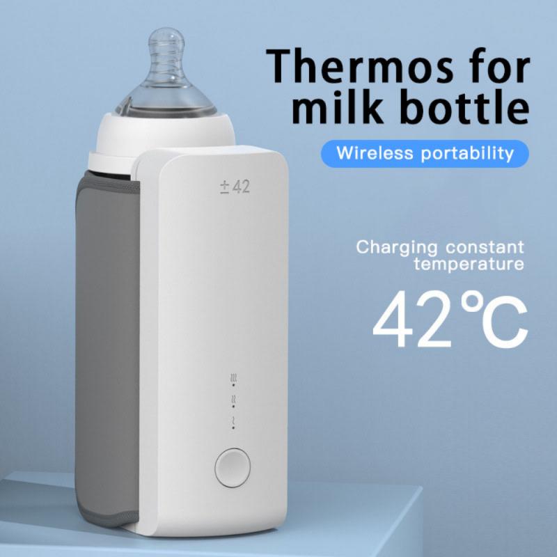 Outdoor Portable Milk Bottle Warmer USB Rechargeable Bottle Warmer Milk Heating Thermostat Liquid Keep Warm Stroller Accessories