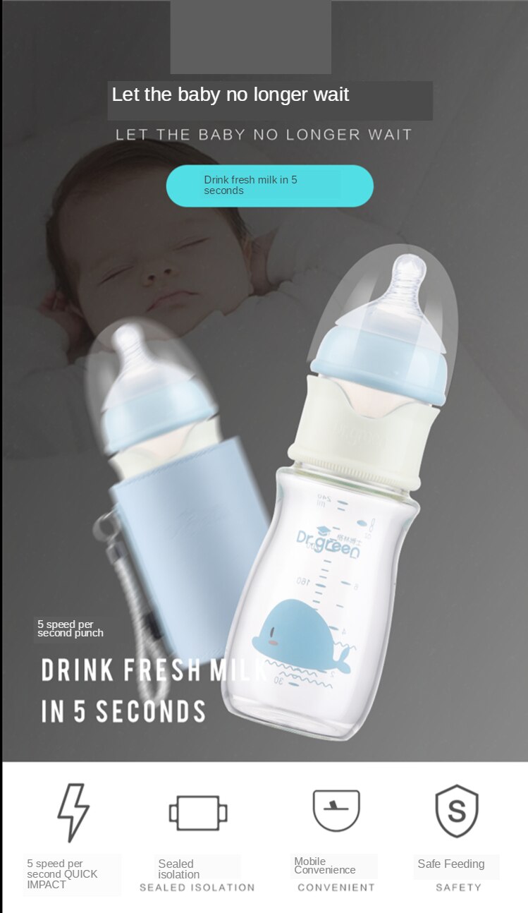 Baby PPSU Glass PP Bottle Three Materials Wide-bore Quick Flush Anti-colic Newborn Milk Training Feeding Accessories Water