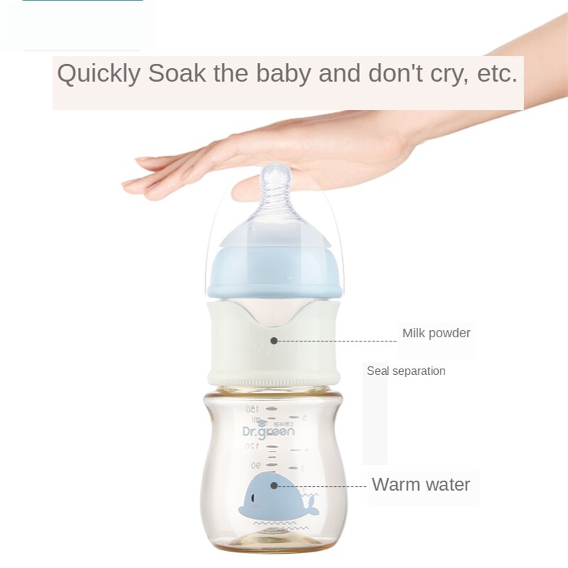 Baby PPSU Glass PP Bottle Three Materials Wide-bore Quick Flush Anti-colic Newborn Milk Training Feeding Accessories Water Baby PPSU Glass PP Bottle Three Materials Wide-bore Quick Flush Anti-colic Newborn Milk Training Feeding Accessories Water