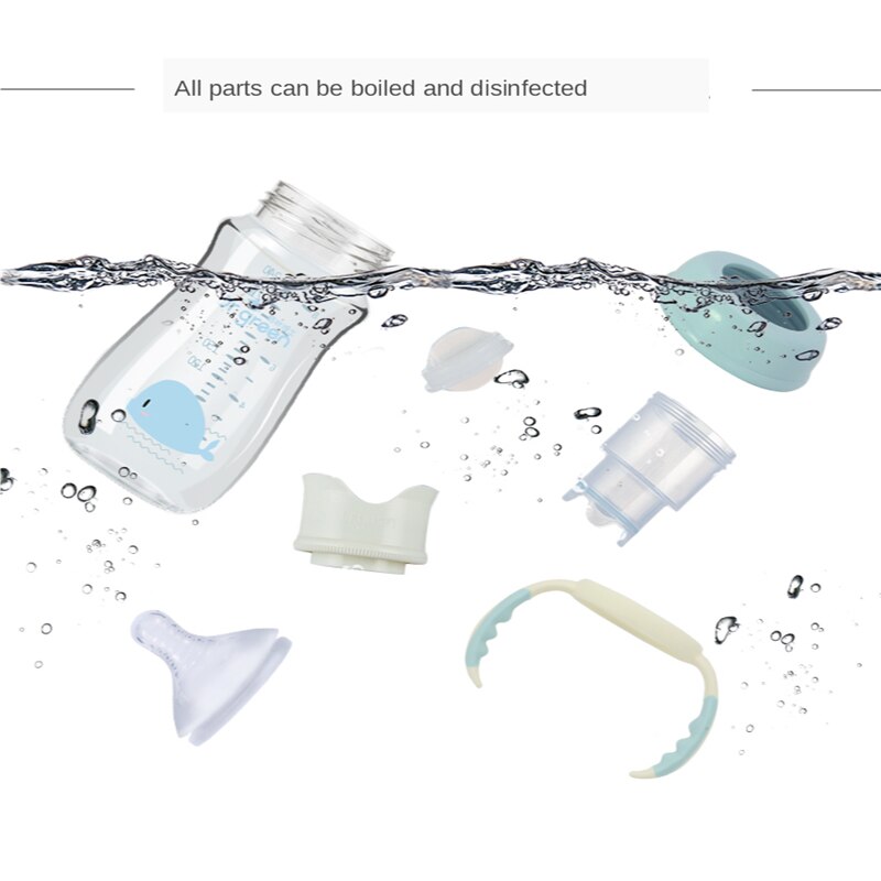 Baby PPSU Glass PP Bottle Three Materials Wide-bore Quick Flush Anti-colic Newborn Milk Training Feeding Accessories Water Baby PPSU Glass PP Bottle Three Materials Wide-bore Quick Flush Anti-colic Newborn Milk Training Feeding Accessories Water