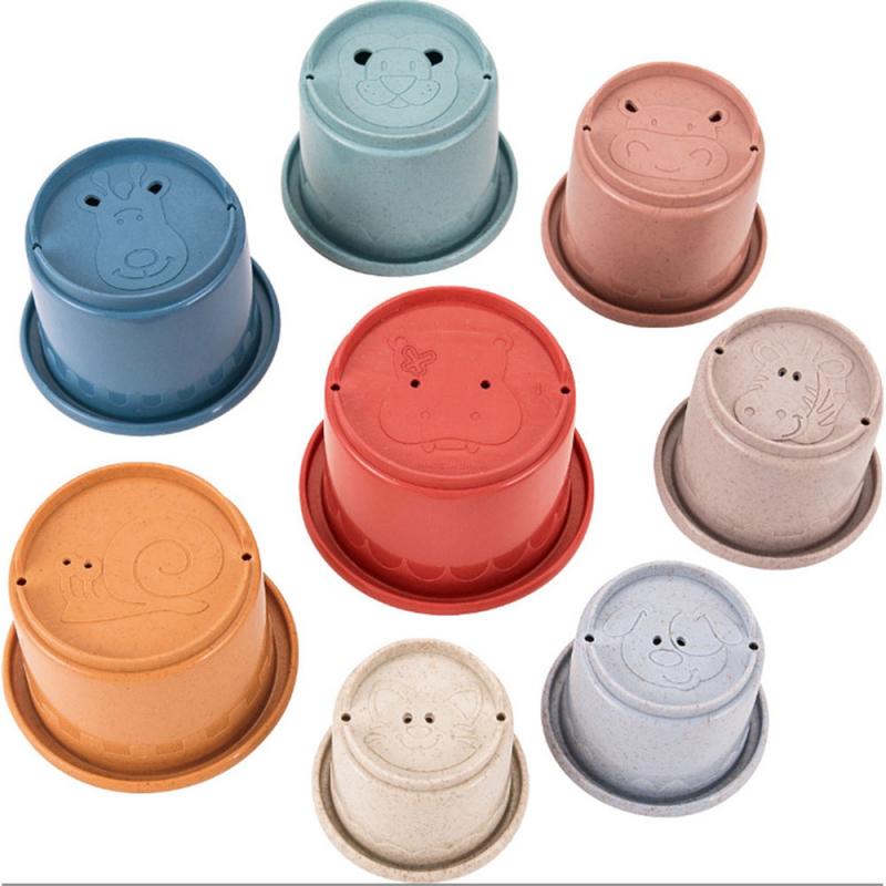 baby toys 0 12 months Cup Tower Toy Wheat Straw Stacking Cup Toy Wheat Straw Environmental Folding Tower Bath Play Water Set baby toys 0 12 months Cup Tower Toy Wheat Straw Stacking Cup Toy Wheat Straw Environmental Folding Tower Bath Play Water Set