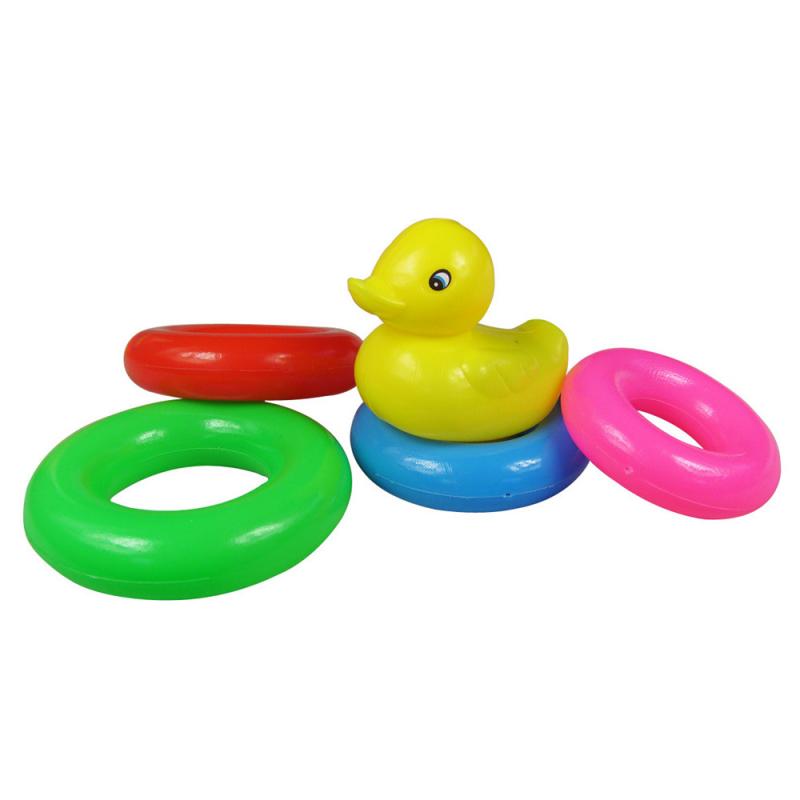 Rainbow Stacking Rings Tower Duck Toy Kids Toddler Bath Tub Play Toy Gift Early Development Play Toys Baby Brinquedos Rainbow Stacking Rings Tower Duck Toy Kids Toddler Bath Tub Play Toy Gift Early Development Play Toys Baby Brinquedos