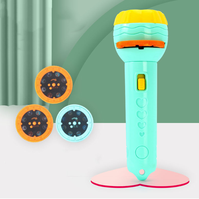 Baby Sleeping Story Book Flashlight Projector Torch Lamp Toy Early Education Toy for Kid Holiday Birthday Xmas Gift Light Up Toy