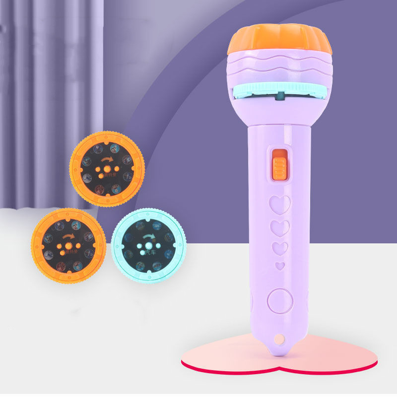 Baby Sleeping Story Book Flashlight Projector Torch Lamp Toy Early Education Toy for Kid Holiday Birthday Xmas Gift Light Up Toy