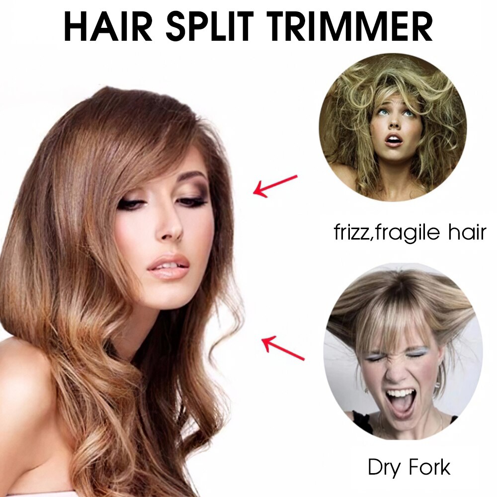 Cordless Split End Hair Trimmer for Men and Women Includes Fixed 1/4″ Trim Settings Includes Hair Accessories and Carrying Bag Cordless Split End Hair Trimmer for Men and Women Includes Fixed 1/4
