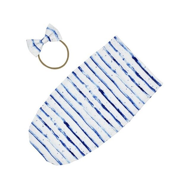 Soft Cotton Infant Swaddle Muslin Blanket Newborn Baby Wrap Swaddling Blanket Sleeping Bag+Headband Outfits Set Soft Cotton Infant Swaddle Muslin Blanket Newborn Baby Wrap Swaddling Blanket Sleeping Bag+Headband Outfits Set