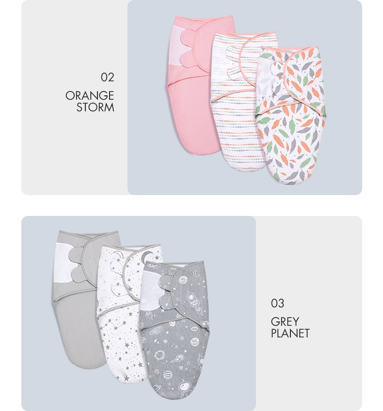 100% Organic Cotton Baby Swaddle Wrap for Infant