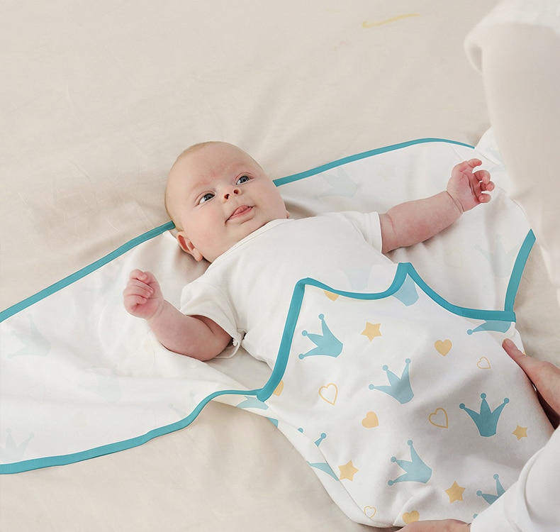 100% Organic Cotton Baby Swaddle Wrap for Infant