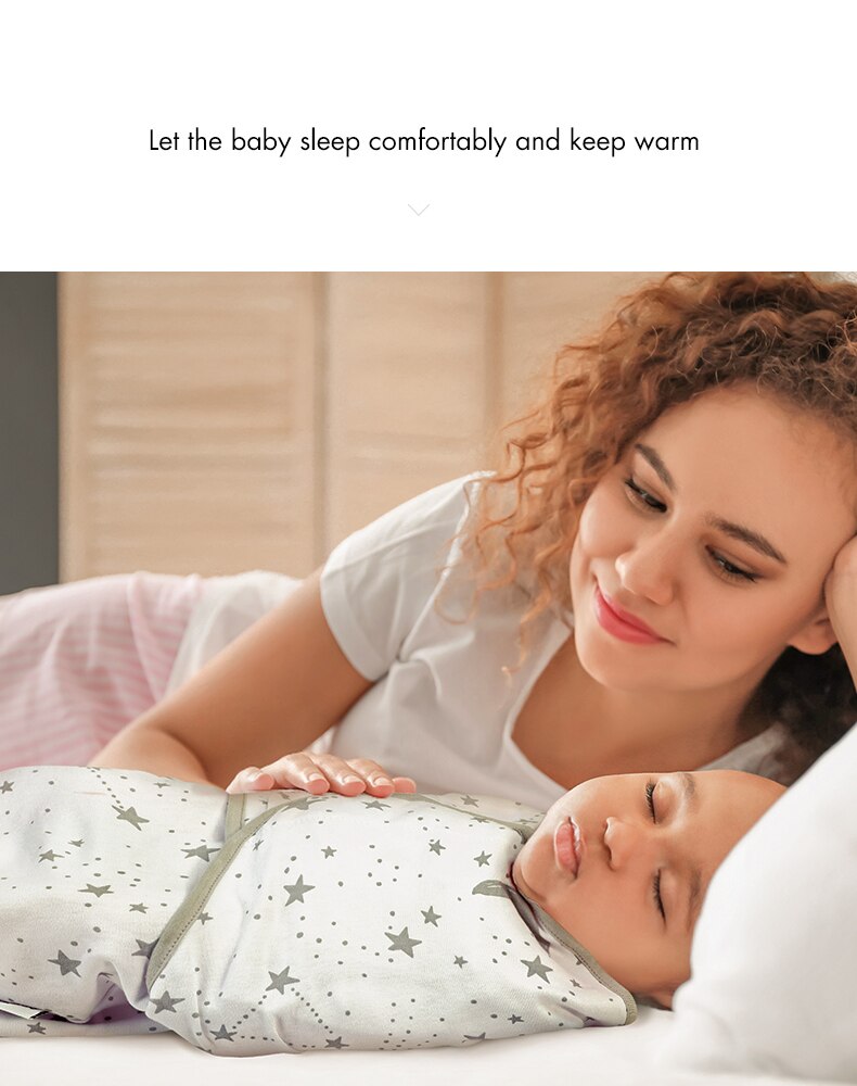 100% Organic Cotton Baby Swaddle Wrap for Infant