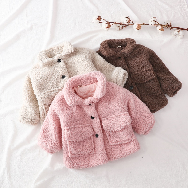 Fashion Outwear Infant Toddler Winter Jacket Wool Warm Coat Fashion Outwear Infant Toddler Winter Jacket Wool Warm Coat
