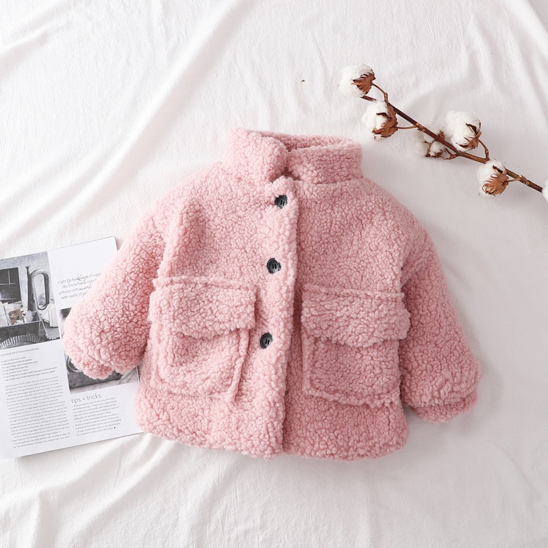 Fashion Outwear Infant Toddler Winter Jacket Wool Warm Coat Fashion Outwear Infant Toddler Winter Jacket Wool Warm Coat