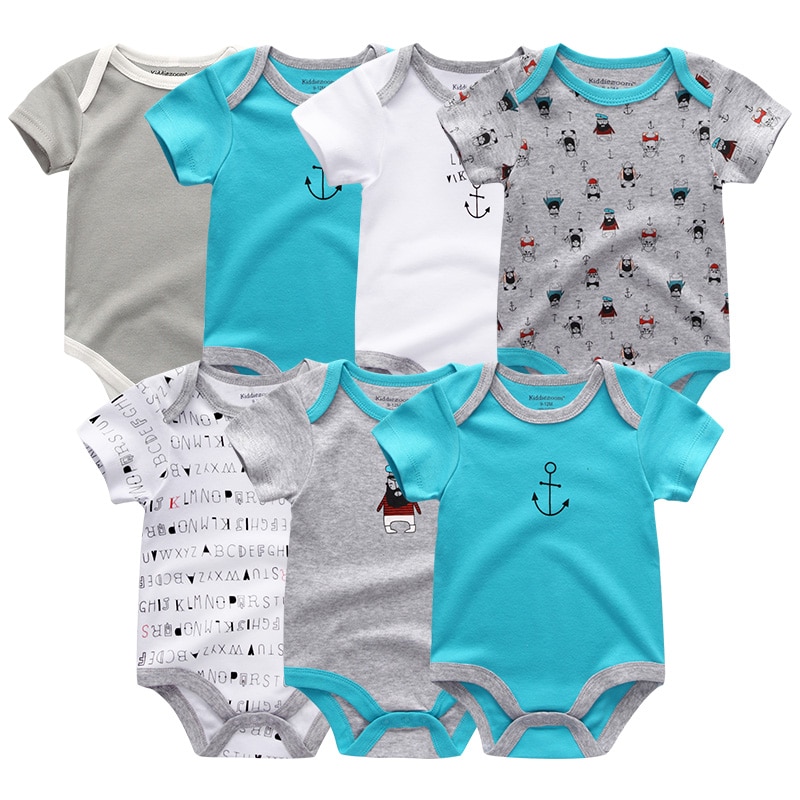Unixes Newborn Baby Cotton Bodysuit Clothing 7Pcs Unixes Newborn Baby Cotton Bodysuit Clothing 7Pcs