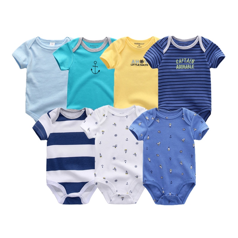 Unixes Newborn Baby Cotton Bodysuit Clothing 7Pcs Unixes Newborn Baby Cotton Bodysuit Clothing 7Pcs