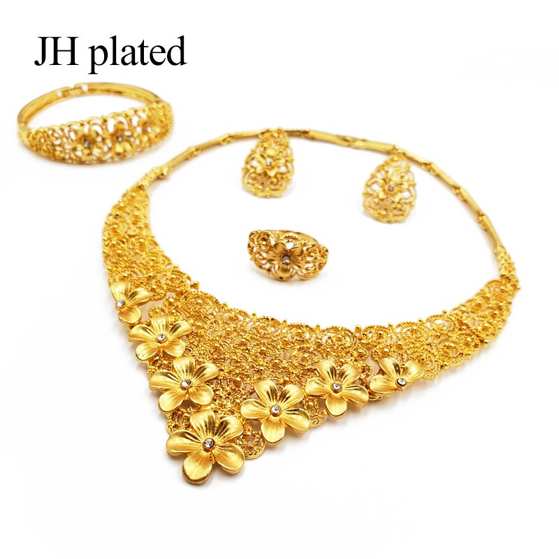 Dubai gold jewellery sets bridal wedding gifts