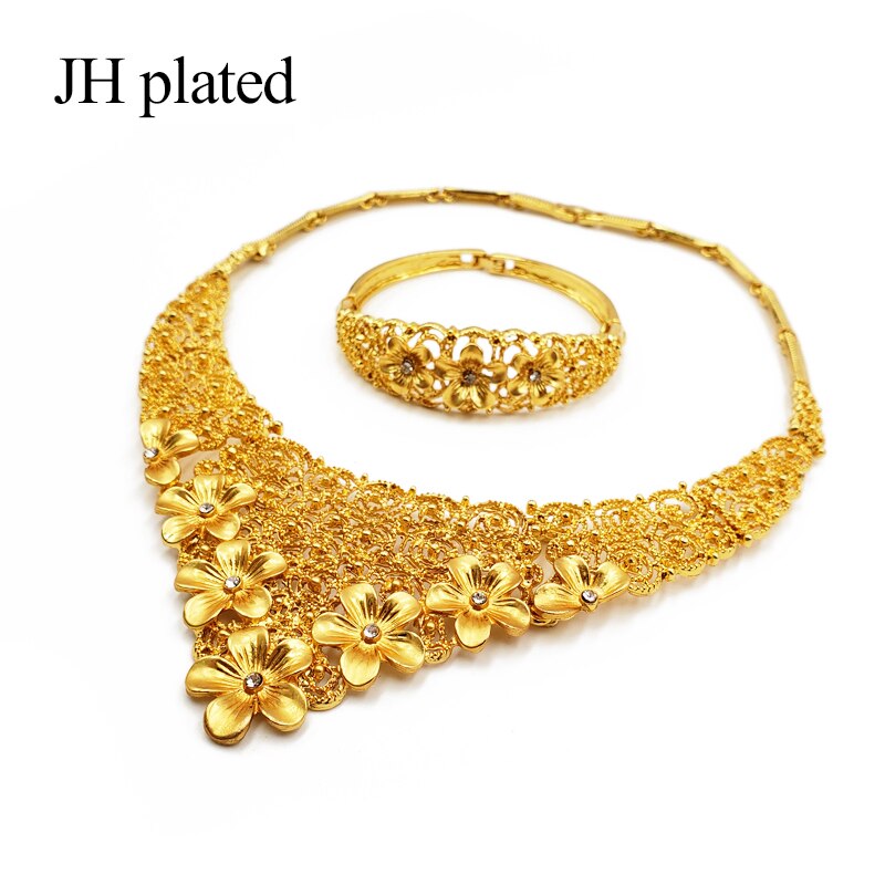 Dubai gold jewellery sets bridal wedding gifts