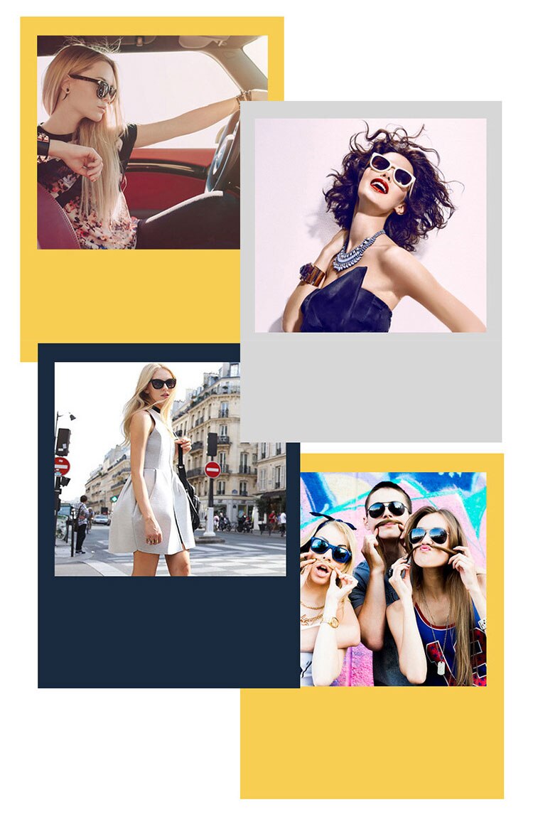 Vintage Women Luxury Square Sunglasses Brand Designer Retro Big Frame