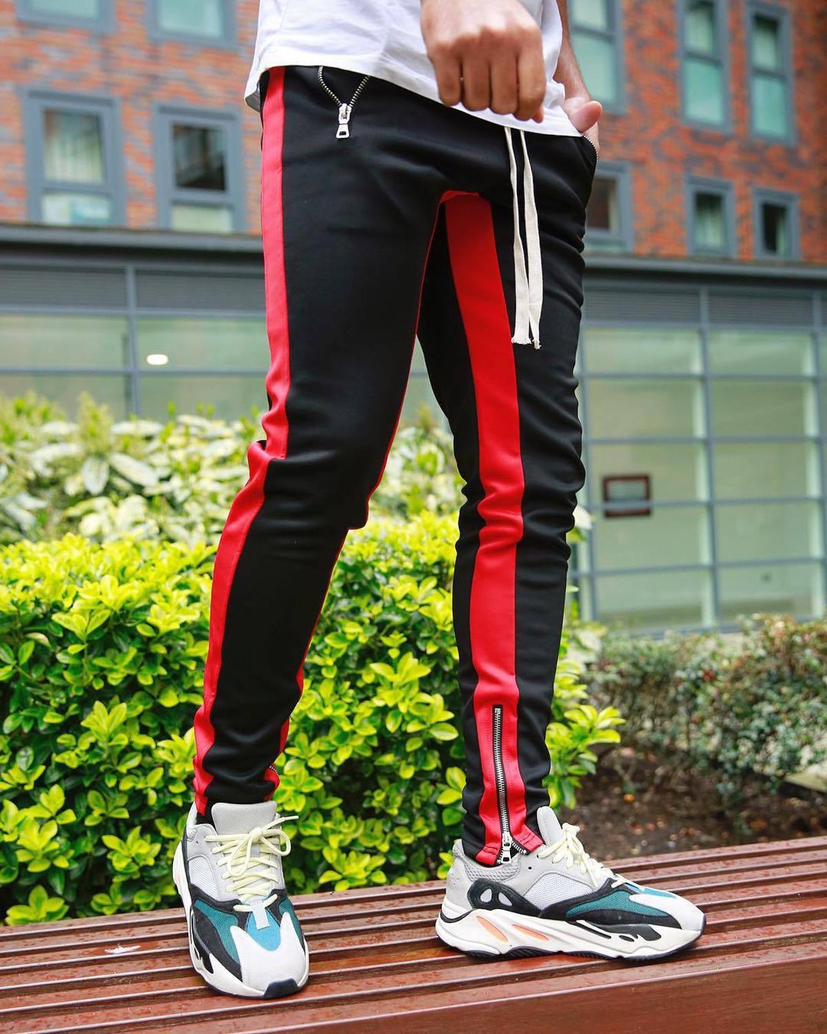 Men Black Casual Track Pants Hip Hop Fashion Men Black Casual Track Pants Hip Hop Fashion
